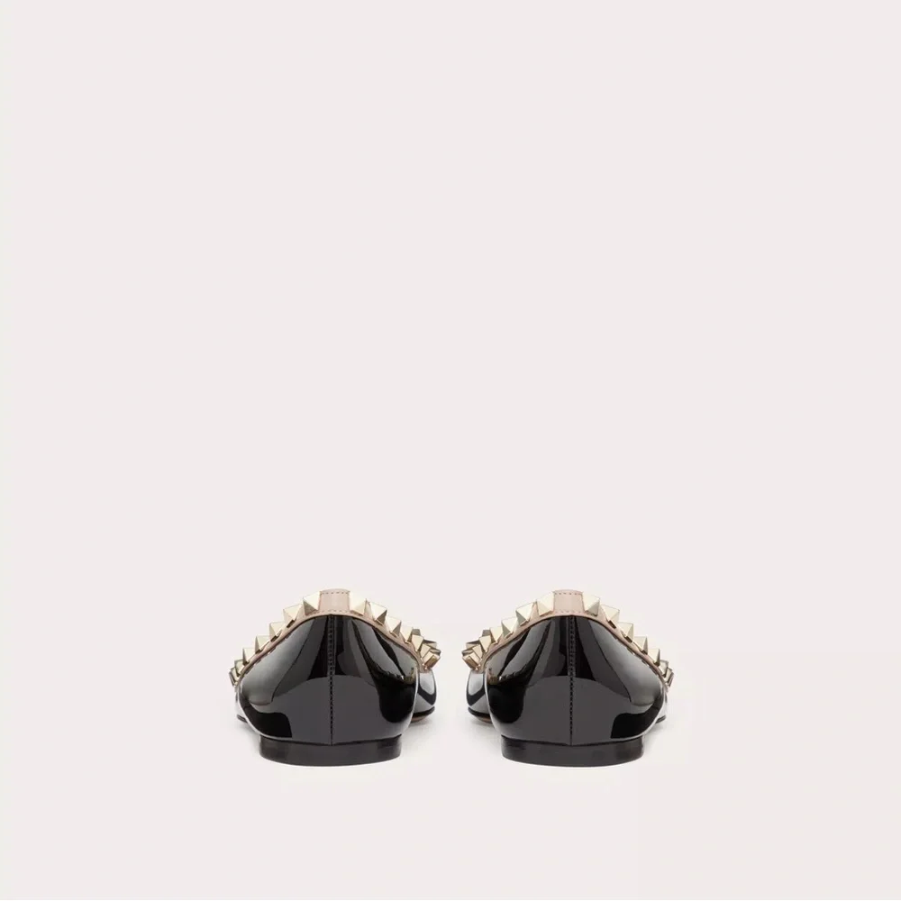 Valentino Patent Rockstud Ballet Flat